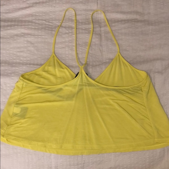 BEBE Yellow Crop Cami size SM - Picture 4 of 4